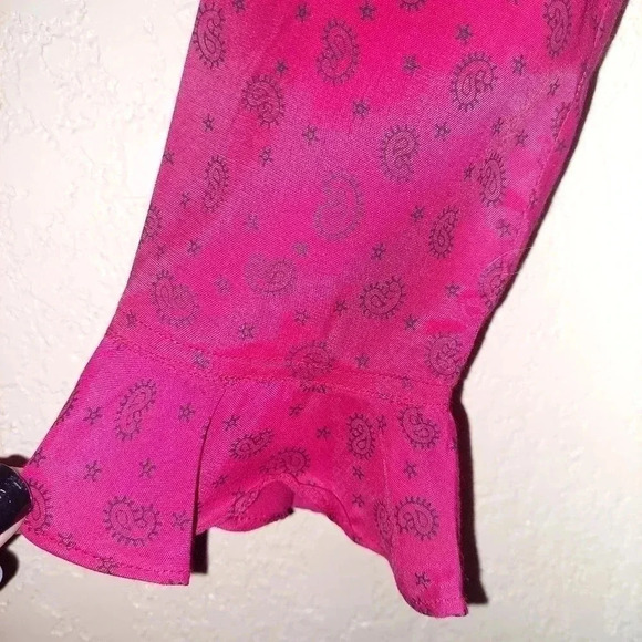 NWT Gordon James Womens paisley print crop Ruffle Cardigan & Dress Size Small - Picture 5 of 12